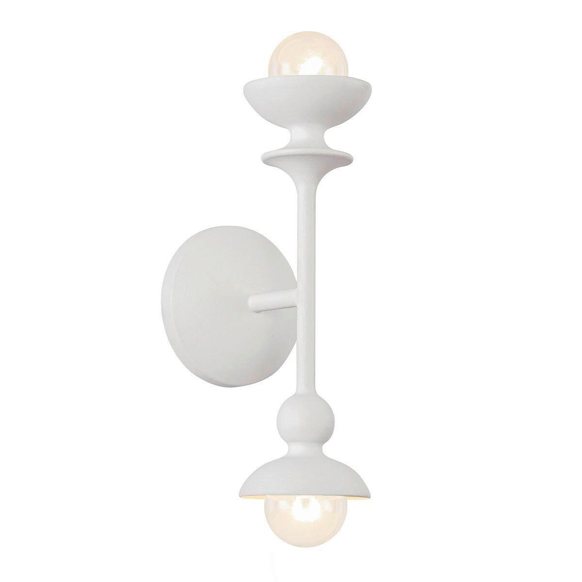 WANDLEUCHTE    - Weiß, KONVENTIONELL, Metall (23,5/11,4/14cm) - Elstead Lighting