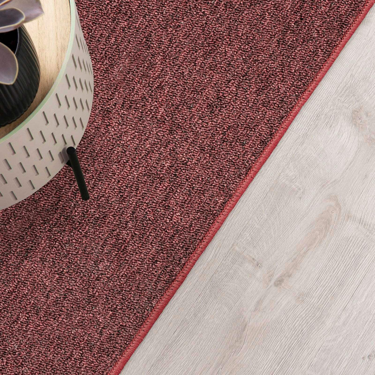 WEBTEPPICH 80/150 cm London Rot  - Rot, Basics, Kunststoff/Textil (80/150cm) - Novel