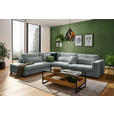 ECKSOFA in Chenille Grau  - Schwarz/Grau, KONVENTIONELL, Kunststoff/Textil (250/314cm) - Carryhome