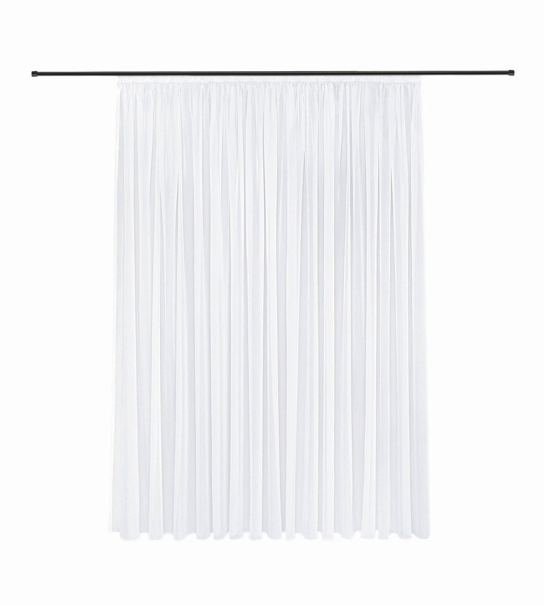 FERTIGSTORE  transparent  300/245 cm   - Weiß, Basics, Textil (300/245cm)