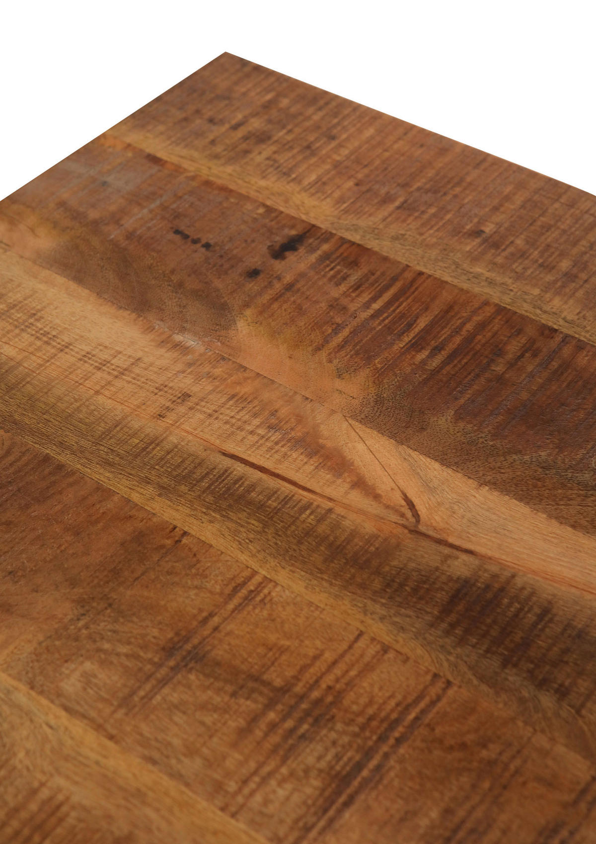 ESSTISCH Mangoholz massiv rechteckig Naturfarben  - Schwarz/Naturfarben, KONVENTIONELL, Holz/Metall (160/90/76cm) - Landscape