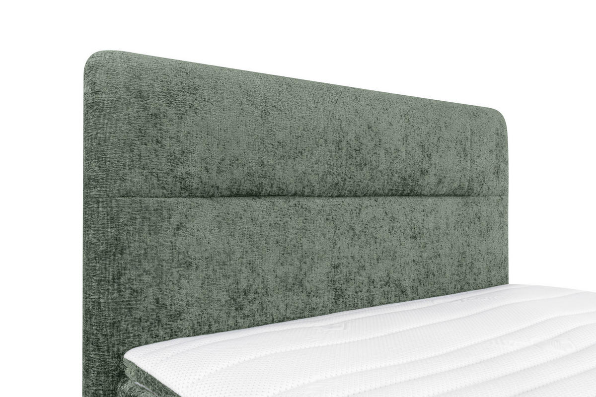 BOXSPRINGBETT 140/200 cm  in Mintgrün  - Schwarz/Mintgrün, Design, Textil/Metall (140/200cm) - Esposa