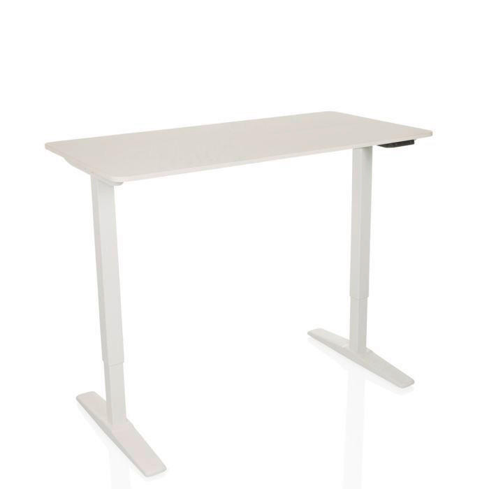 SCHREIBTISCH höhenverstellbar  - Weiß, MODERN, Holzwerkstoff (120/75 - 120/60cm) - MID.YOU