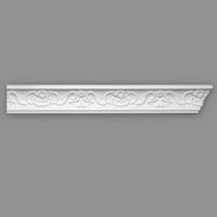 ZIERLEISTE 200/4,0/7,0 cm Weiß Kunststoff  - Weiß, Design, Kunststoff (200/4,0/7,0cm)