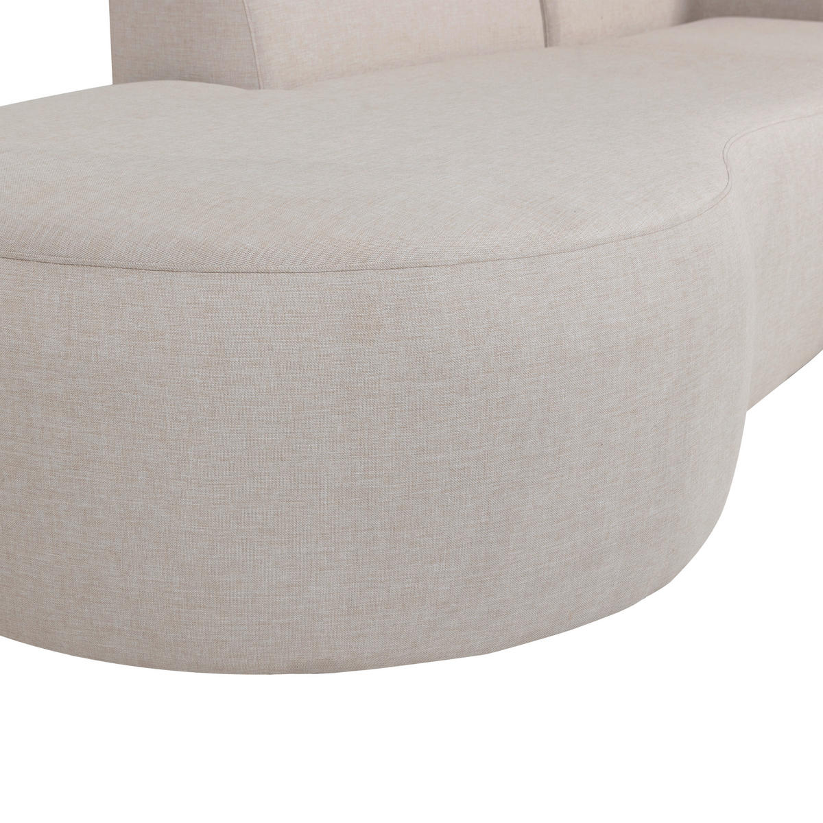 LOUNGEGARNITUR  258/168 cm  Aluminium  - Naturfarben, MODERN, Textil/Metall (258/168cm) - Livetastic