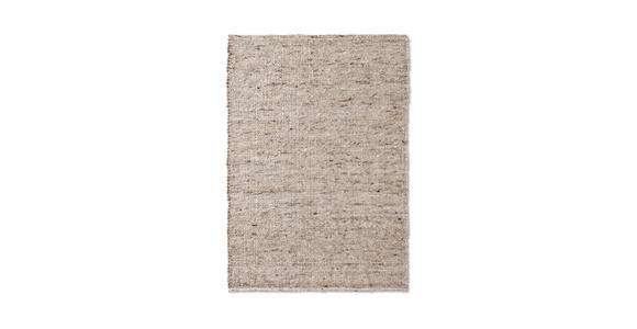 HANDWEBTEPPICH 90/160 cm Sandfarben rechteckig  - Sandfarben, Basics, Textil (90/160cm) - Linea Natura