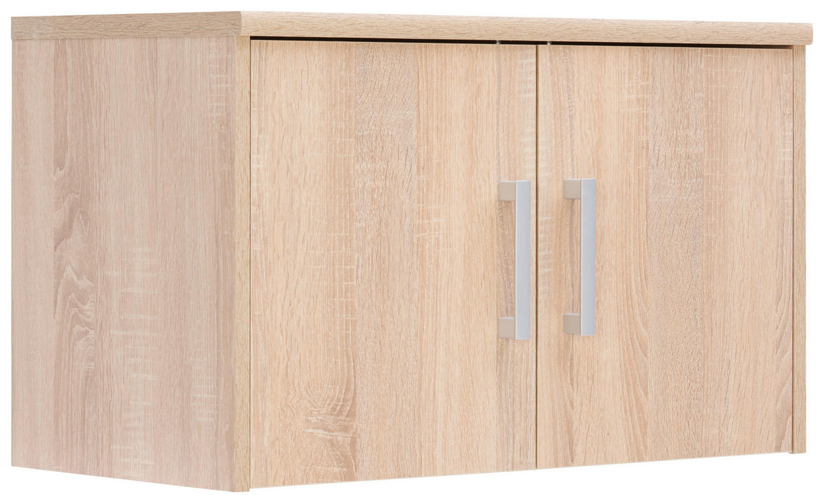 SZEKRÉNYRÁTÉT  - Sonoma tölgy/ezüstszínű, Konventionell, faalapú anyag/fém (72/43/36cm) - Xora
