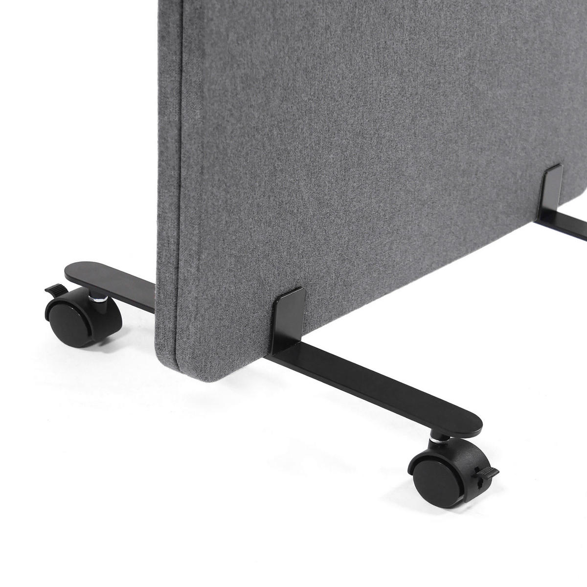 MELLANVÄGG  i metall, plast, textil  mörkgrå  - mörkgrå, Basics, metall/textil (60/177/3cm) - MID.YOU