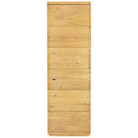 GARDEROBENSCHRANK  in 60/206/38 cm  - Eichefarben/Schwarz, Natur, Holz/Metall (60/206/38cm) - Linea Natura