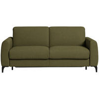 SCHLAFSOFA Flachgewebe Olivgrün  - Schwarz/Olivgrün, Konventionell, Holz/Textil (203/88/102cm) - Novel