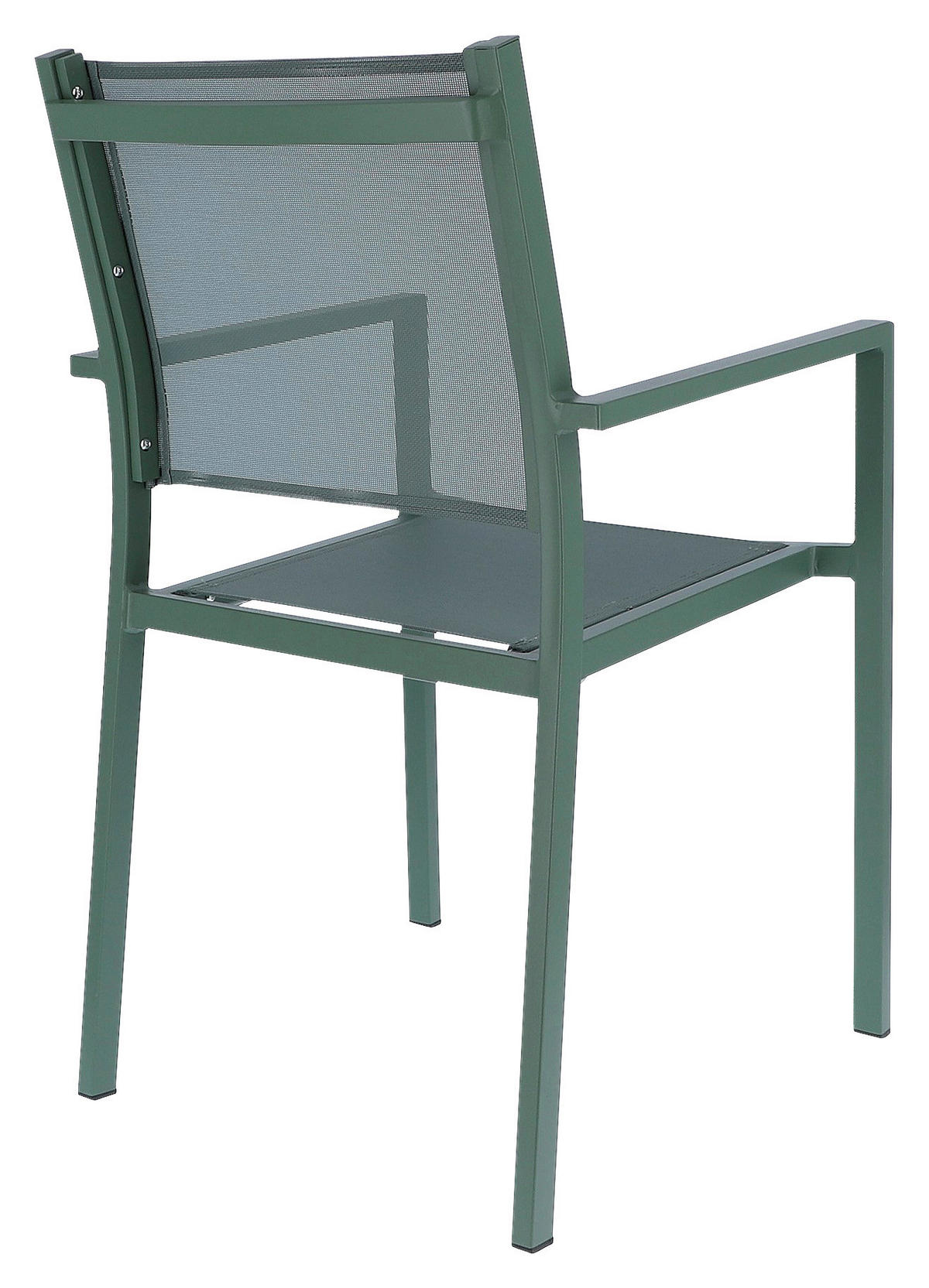 STAPELSESSEL Aluminium Grün  - Grün, MODERN, Textil/Metall (54/88/53cm) - FIAM