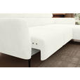 ECKSOFA in Cord Creme  - Creme/Schwarz, KONVENTIONELL, Textil/Metall (277/174cm) - Carryhome