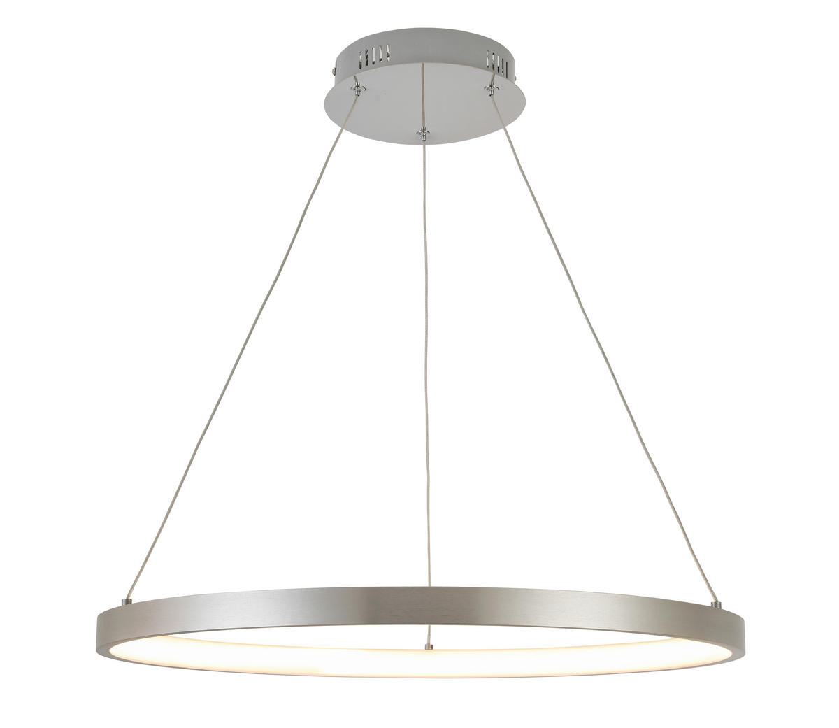 LED-HÄNGELEUCHTE 60/120 cm  - Alufarben, Design, Kunststoff/Metall (60/120cm) - Novel