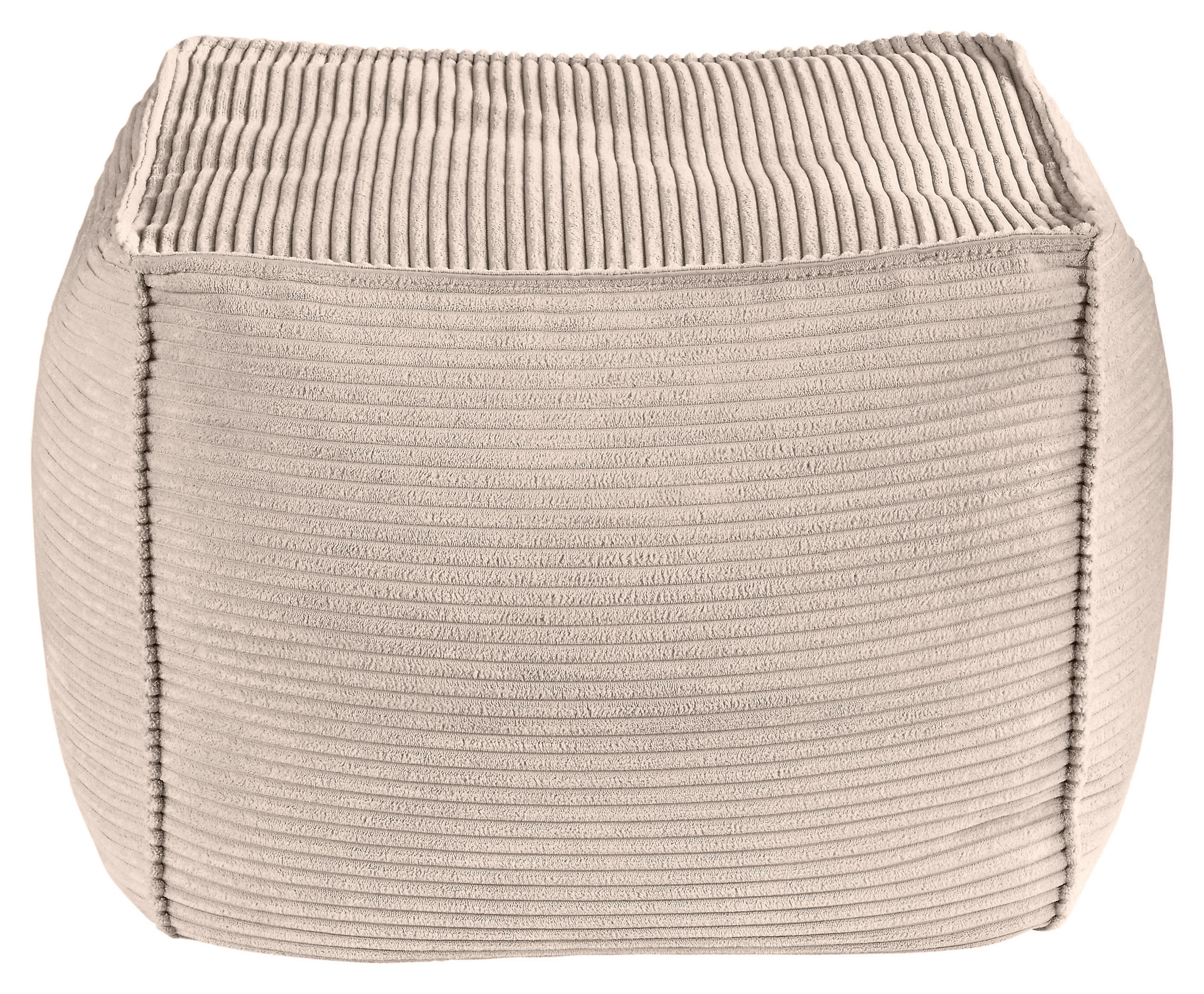 POUF in Taupe Textil  - Taupe, KONVENTIONELL, Textil (66/40/66cm) - Hom`in