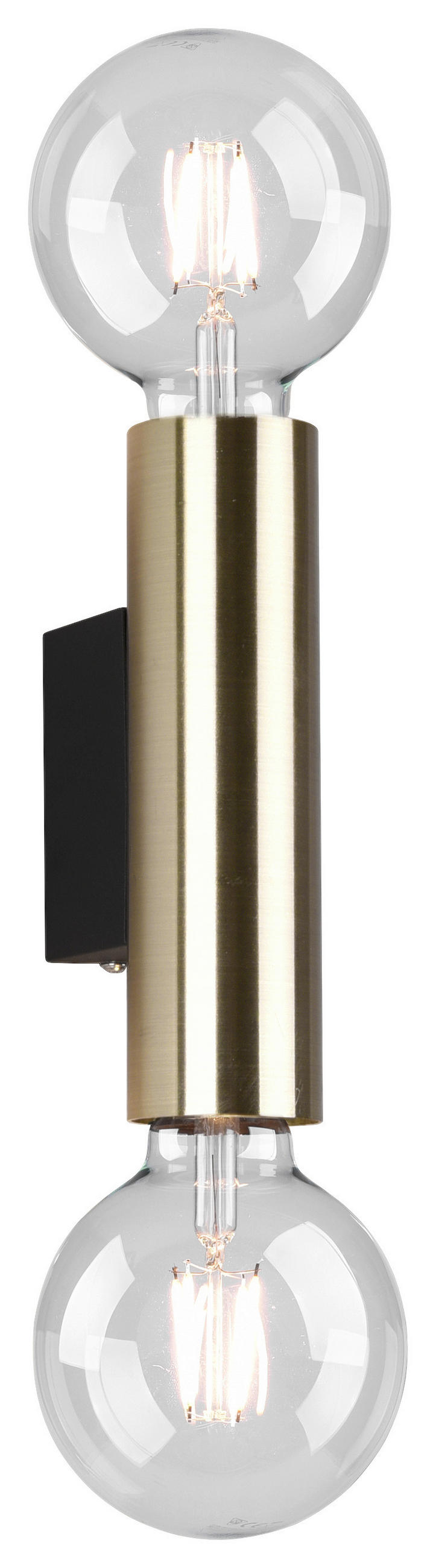 WANDLEUCHTE   - Messingfarben, Design, Metall (18/5/8,5cm) - P & B