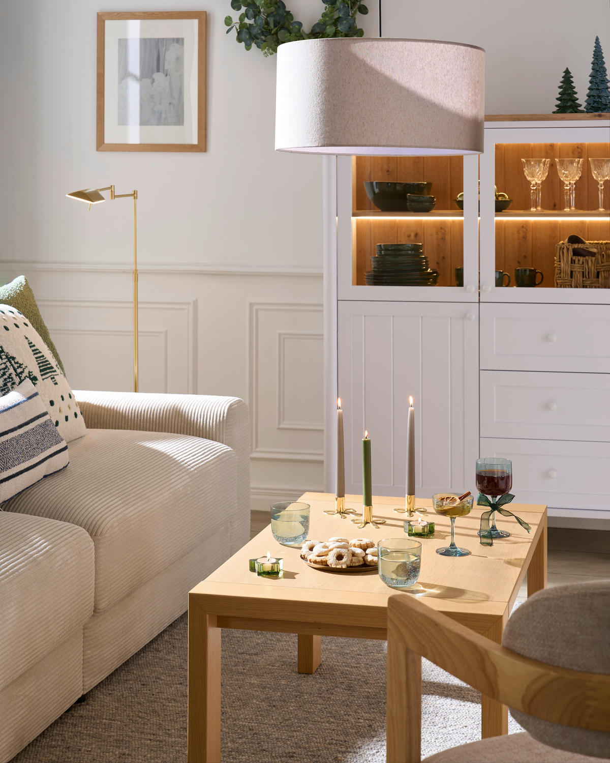 MEGA POHOVKA, textil, krémová - černá/krémová, Moderní, textil/plast (278/93/112cm) - Carryhome