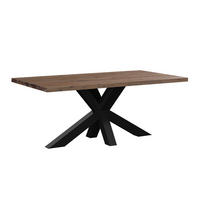 GARTENTISCH  - Akaziefarben, MODERN, Holz/Metall (180/76/100cm) - Ambia Garden