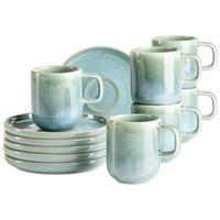KAFFEEBECHERSET Cordelia 12-teilig  - Grün, Trend, Keramik - Mäser