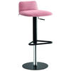 BARHOCKER in Metall, Textil Rosa, Schwarz  - Schwarz/Rosa, Design, Textil/Metall (38/91,5/46cm) - Connubia 