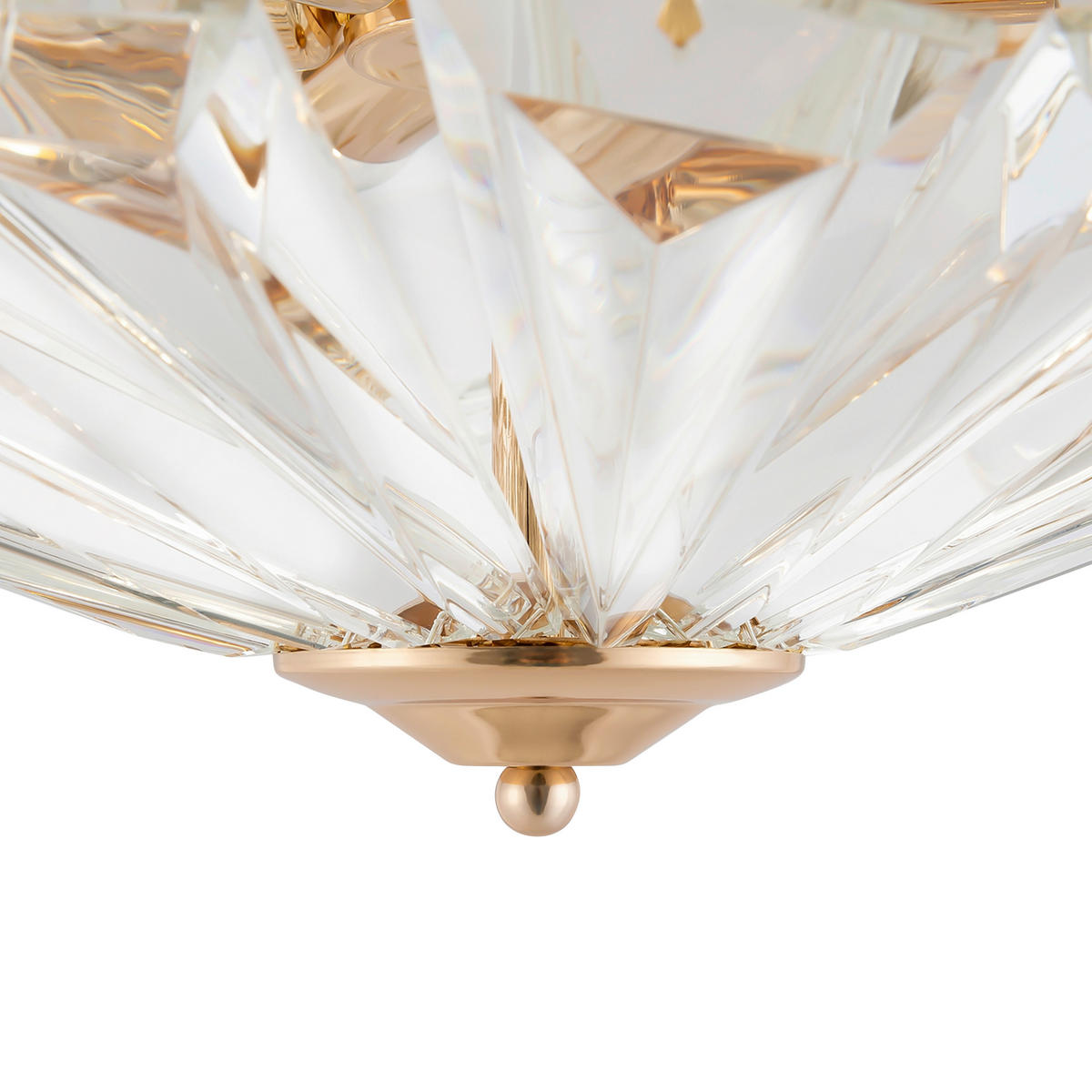 DECKENLEUCHTE     - Goldfarben, Basics, Glas/Metall (48,6/22,8/48,6cm) - MAYTONI