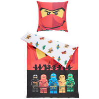 JUGENDBETTWÄSCHE Lego Ninja Assemble Fotogewebe 135/200 cm  - Multicolor, Design, Textil (135/200cm) - Lego