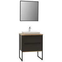 BADEZIMMER  in 60 cm  - Schwarz, Design, Holzwerkstoff/Stein (60cm) - Dieter Knoll