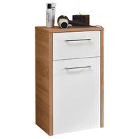 UNTERSCHRANK 40,6/71,8/32,8 cm   - Chromfarben/Eichefarben, Design, Holzwerkstoff/Metall (40,6/71,8/32,8cm) - Carryhome