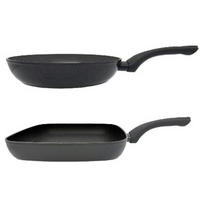 PFANNENSET Lafer Aluminium 2-teilig  - Schwarz, Basics, Metall - Johann Lafer