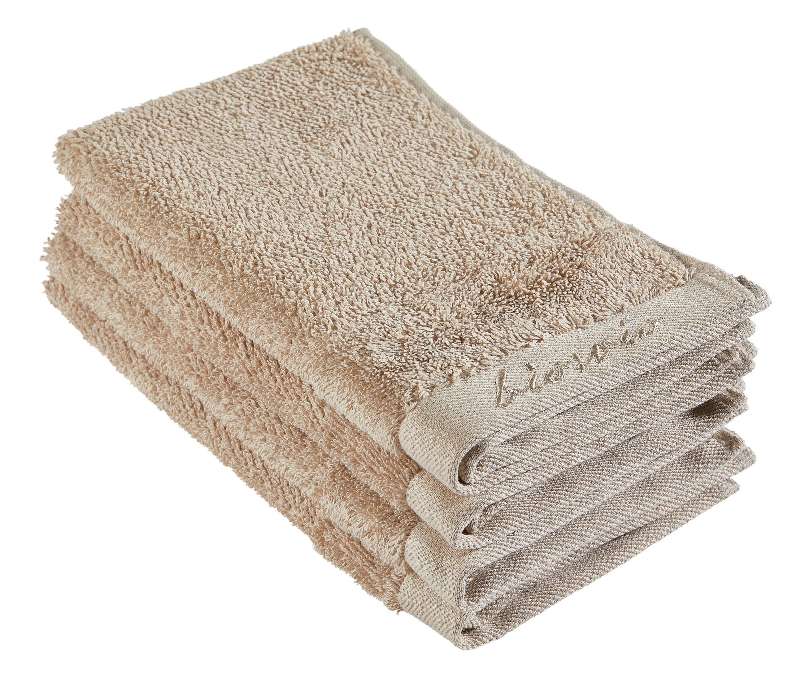 GÄSTETUCH BONITA Beige 4-teilig 30/50 cm - Beige, Basics, Textil (30/50cm) - Bio:Vio