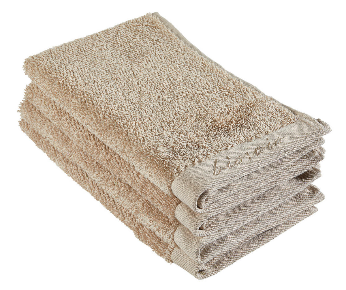 GÄSTETUCH BONITA Beige 4-teilig 30/50 cm  - Beige, Basics, Textil (30/50cm) - Bio:Vio