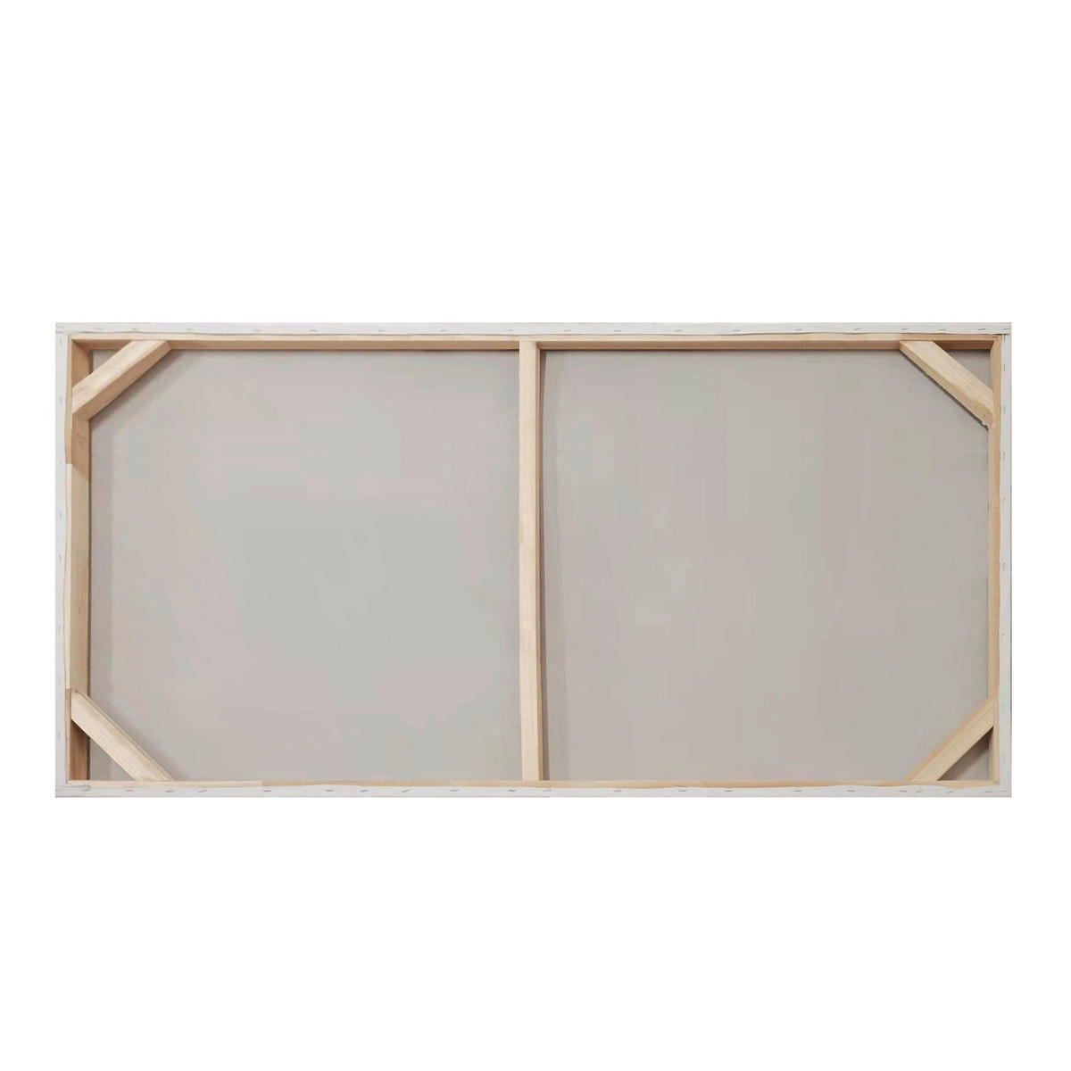 ÖLGEMÄLDE 120/55 cm  - Weiss/Grau, Design, Holz/Textil (120/55cm) - Monee