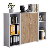 AKTENSCHRANK 173/114/33 cm  - Eichefarben/Grau, MODERN, Holzwerkstoff (173/114/33cm) - MID.YOU