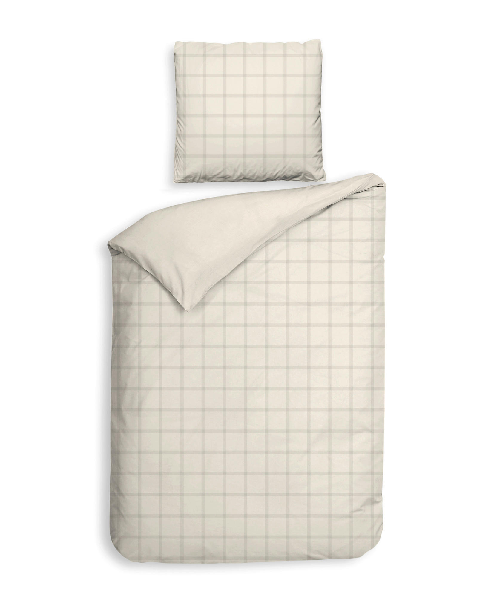 BETTWÄSCHE Diamante Makosatin 155/220 cm  - Elfenbein, Basics, Textil (155/220cm)