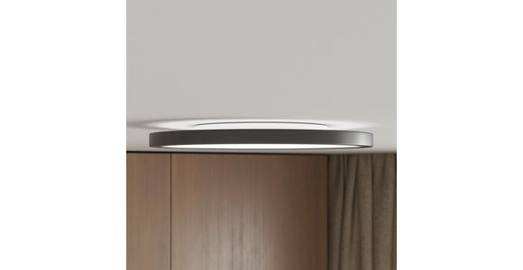 LED-DECKENLEUCHTE 29,3/2,8 cm   - Schwarz, Basics, Kunststoff (29,3/2,8cm) - Novel