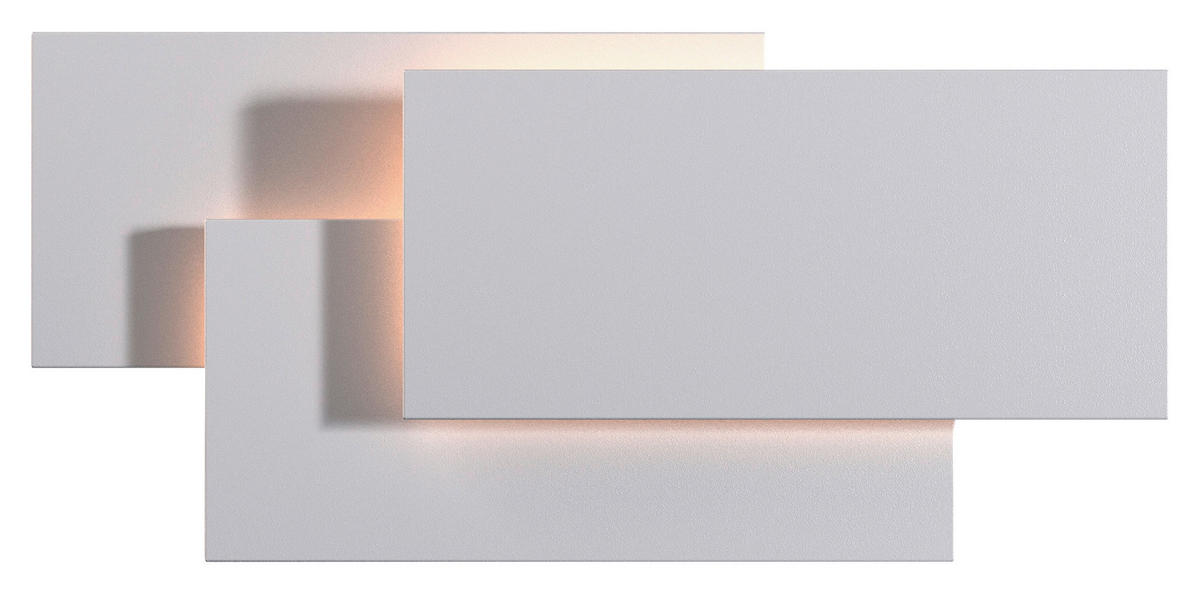 NÁSTĚNNÉ SVÍTIDLO, 5,5/12,5/26 cm  - bílá, Trend, kov (5,5/12,5/26cm)