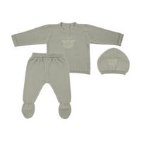 BABYBEKLEIDUNGSSET - Olivgrün, Basics, Textil (56null) - Avelia
