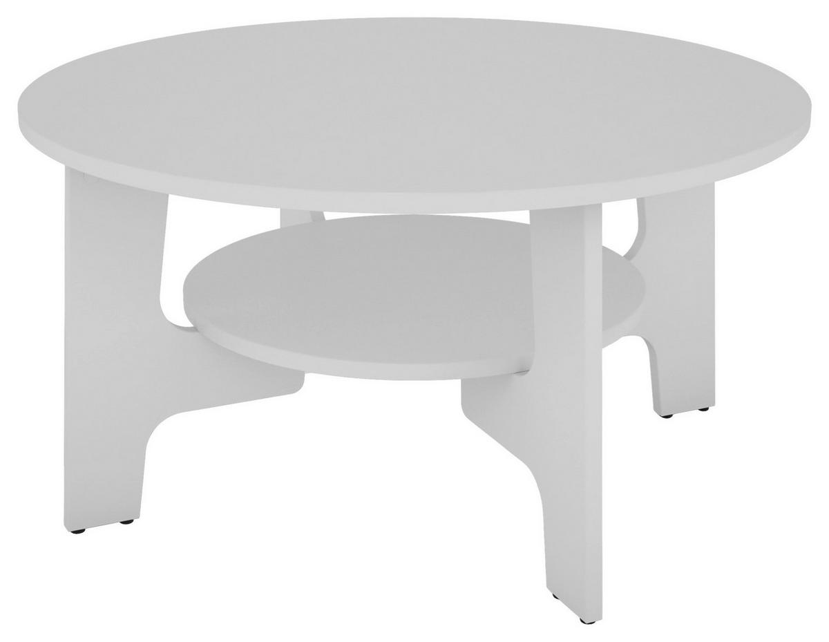 COUCHTISCH in Holzwerkstoff 80/80/42,5 cm  - Weiß, KONVENTIONELL, Holzwerkstoff (80/80/42,5cm) - MID.YOU