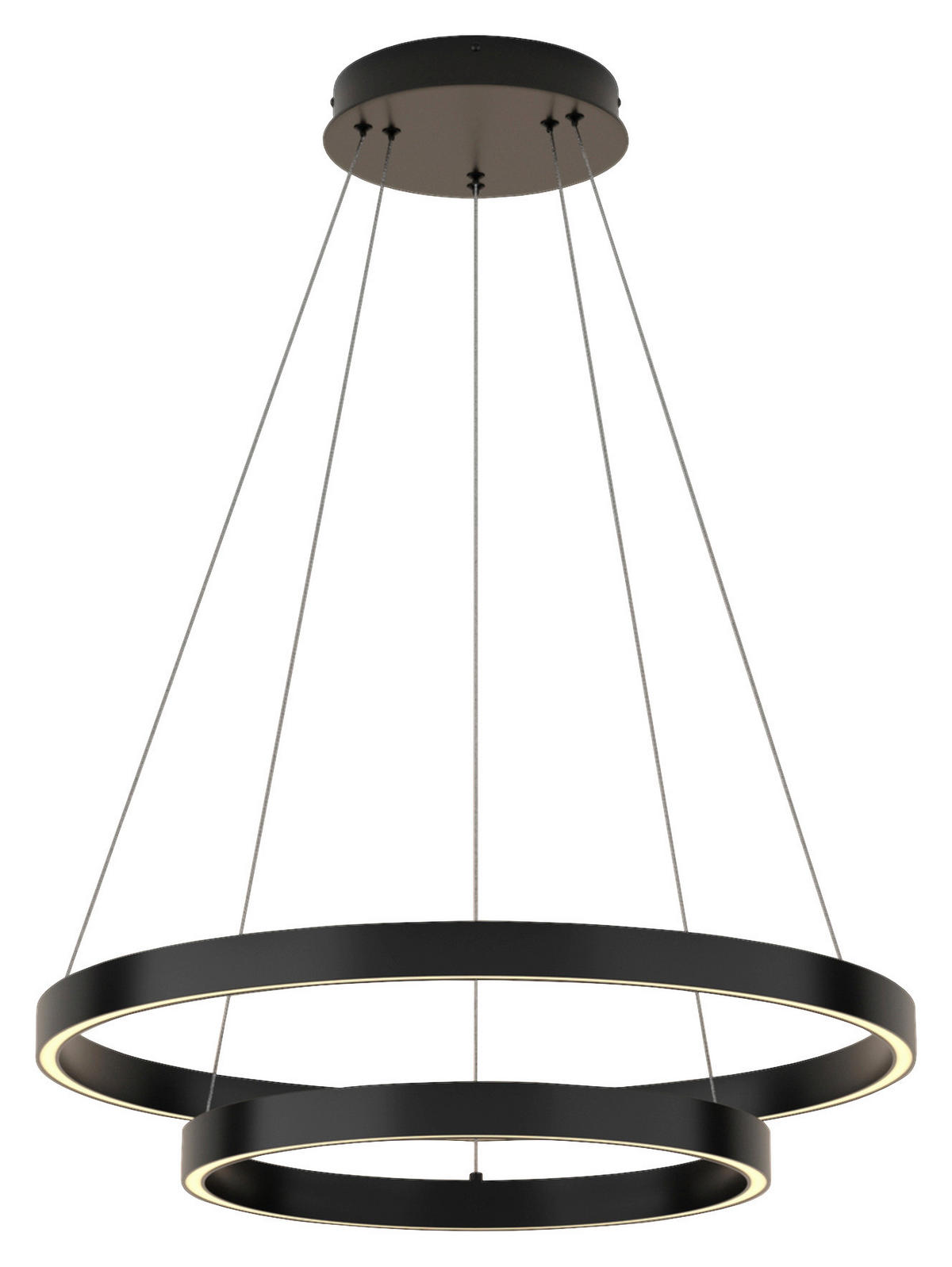 PENDELLEUCHTE  60/100/60 cm   - Schwarz, Basics, Metall (60/100/60cm) - MAYTONI