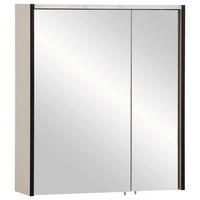 SPIEGELSCHRANK 63,5/72,4/17,5 cm  - Beige/Creme, MODERN, Glas/Holzwerkstoff (63,5/72,4/17,5cm) - MID.YOU