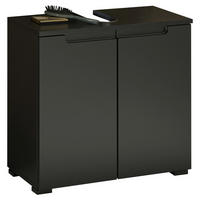 WASCHBECKENUNTERSCHRANK 60/57/32 cm  - Schwarz, MODERN, Holzwerkstoff/Kunststoff (60/57/32cm) - MID.YOU