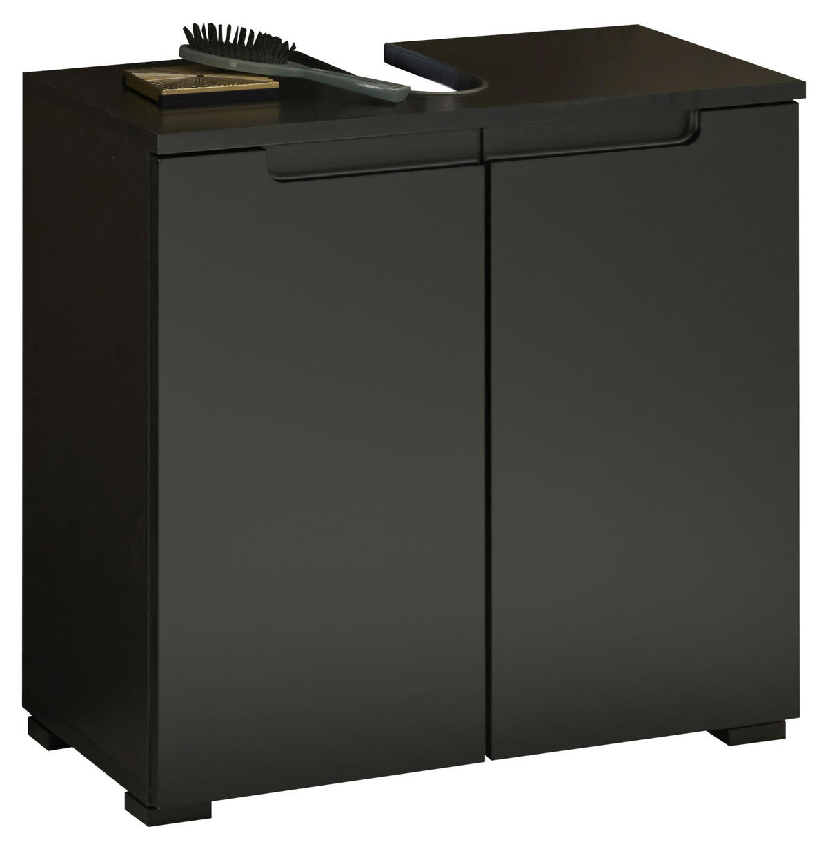 WASCHBECKENUNTERSCHRANK 60/57/32 cm  - Schwarz, MODERN, Holzwerkstoff/Kunststoff (60/57/32cm) - MID.YOU