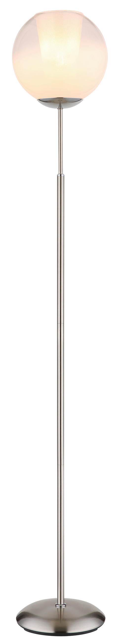 STOJEČA SVETILKA  BARRY      25/154,5 cm       - barve kroma/barve niklja, Basics, kovina/umetna masa (25/154,5cm) - Globo