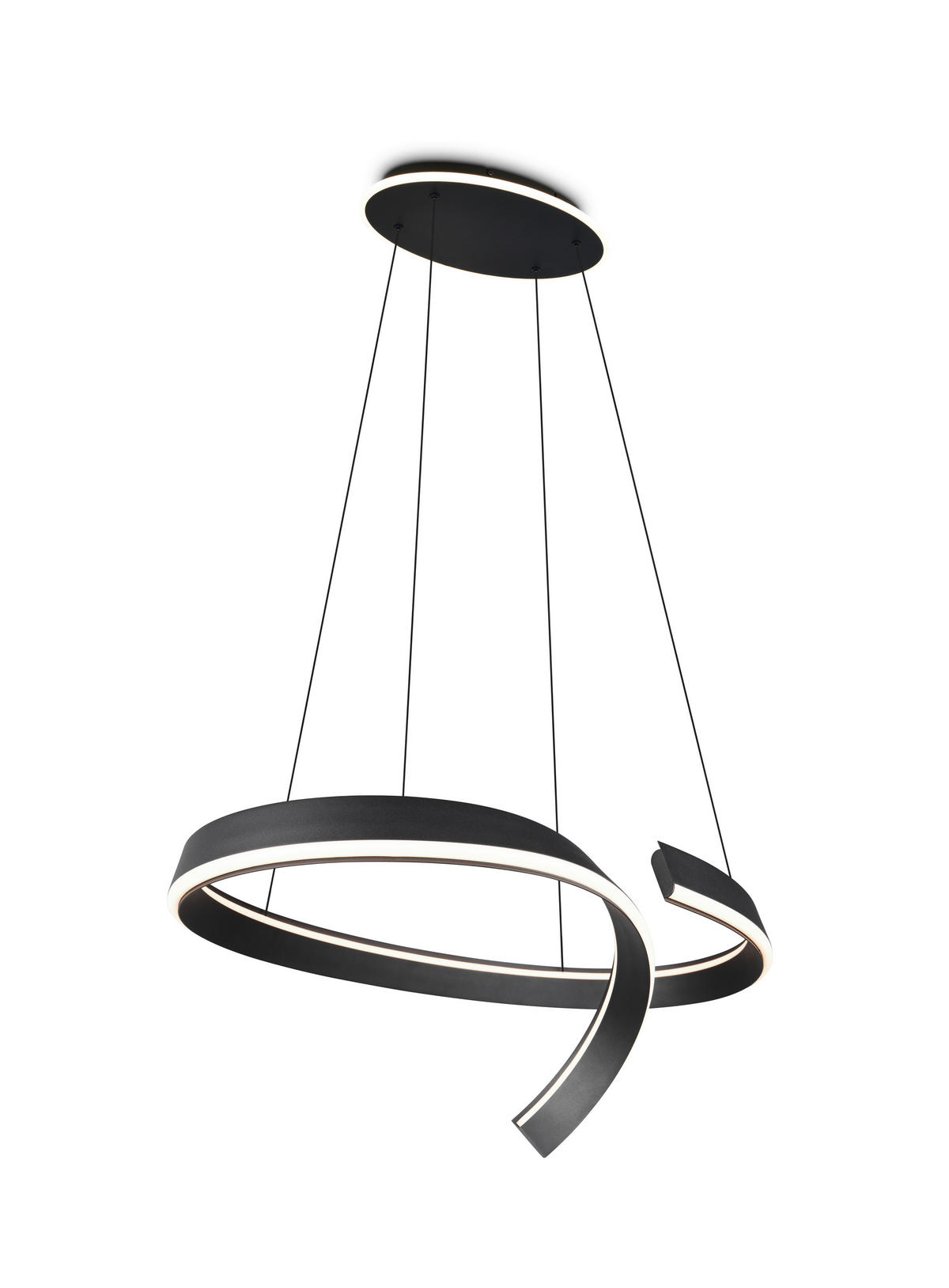 LED-HÄNGELEUCHTE CIRONDA 81/200/55 cm  - Schwarz, Design, Metall (81/200/55cm) - Cinque