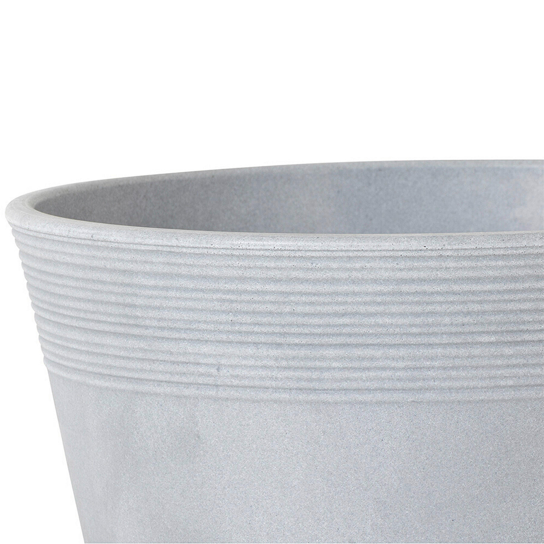 PFLANZENTOPF   - Grau, Basics, Kunststoff (43/36cm) - Siena Garden