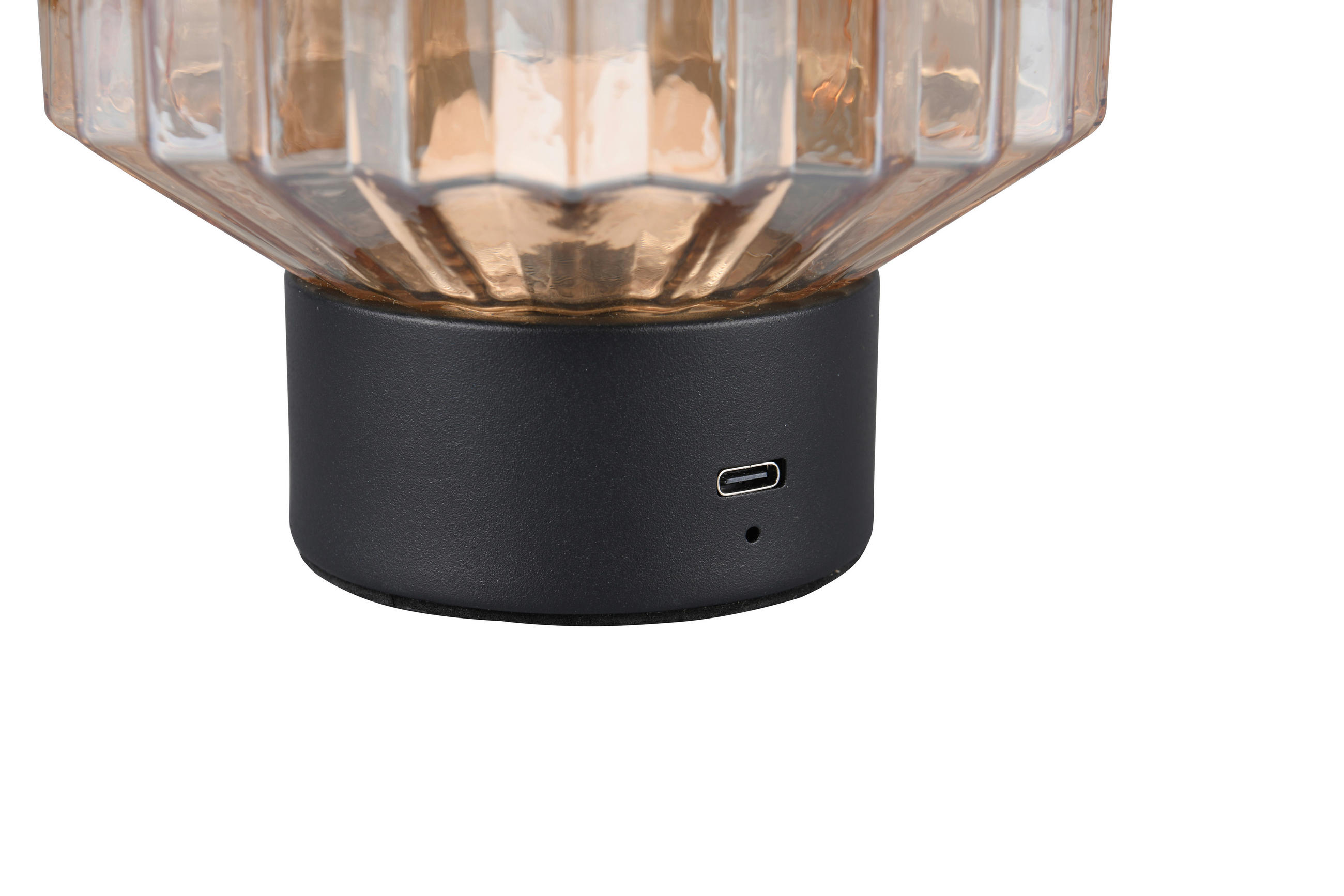 PORTABEL LAMPA 13/19,5 cm   - brun/svart, Klassisk, metall/glas (13/19,5cm)