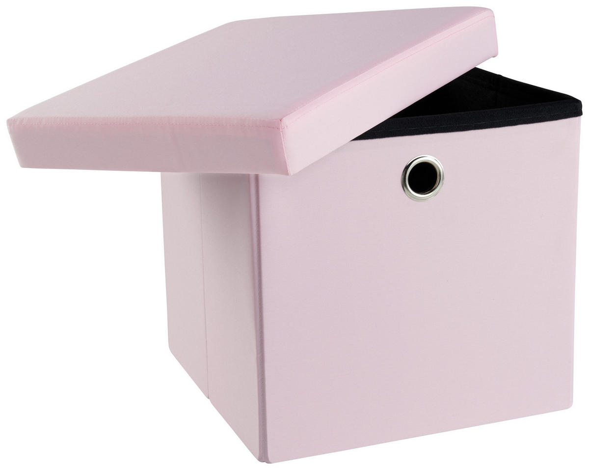 BOX NA HRAČKY - růžová, Trend, kompozitní dřevo/textil (32/32/32cm) - My Baby Lou