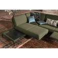 ECKSOFA  in Flachgewebe, Struktur Olivgrün  230/254 cm  - Anthrazit/Olivgrün, Design, Textil/Metall (230/254cm) - Johann Jakob