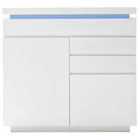 KOMMODE 120/114/40 cm Weiss Hochglanz  - Weiss Hochglanz, Design, Holzwerkstoff (120/114/40cm)