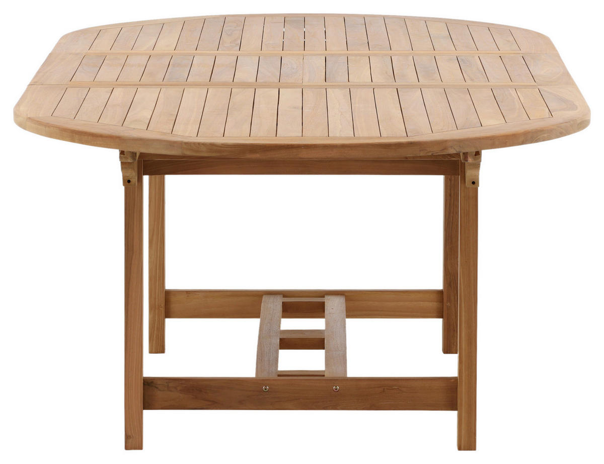 GARTENTISCH 180/120/75 cm  - Teakfarben, KONVENTIONELL, Holz (180/120/75cm) - Gardenson