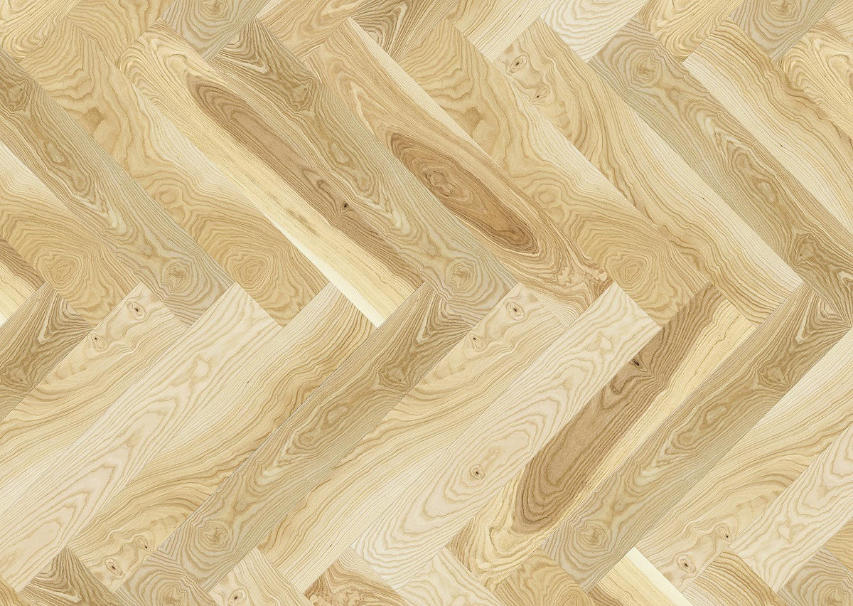 FISCHGRÄT Esche Auric  per  m² - Eschefarben, Design, Holz (72,5/13/1,4cm) - Ambiente